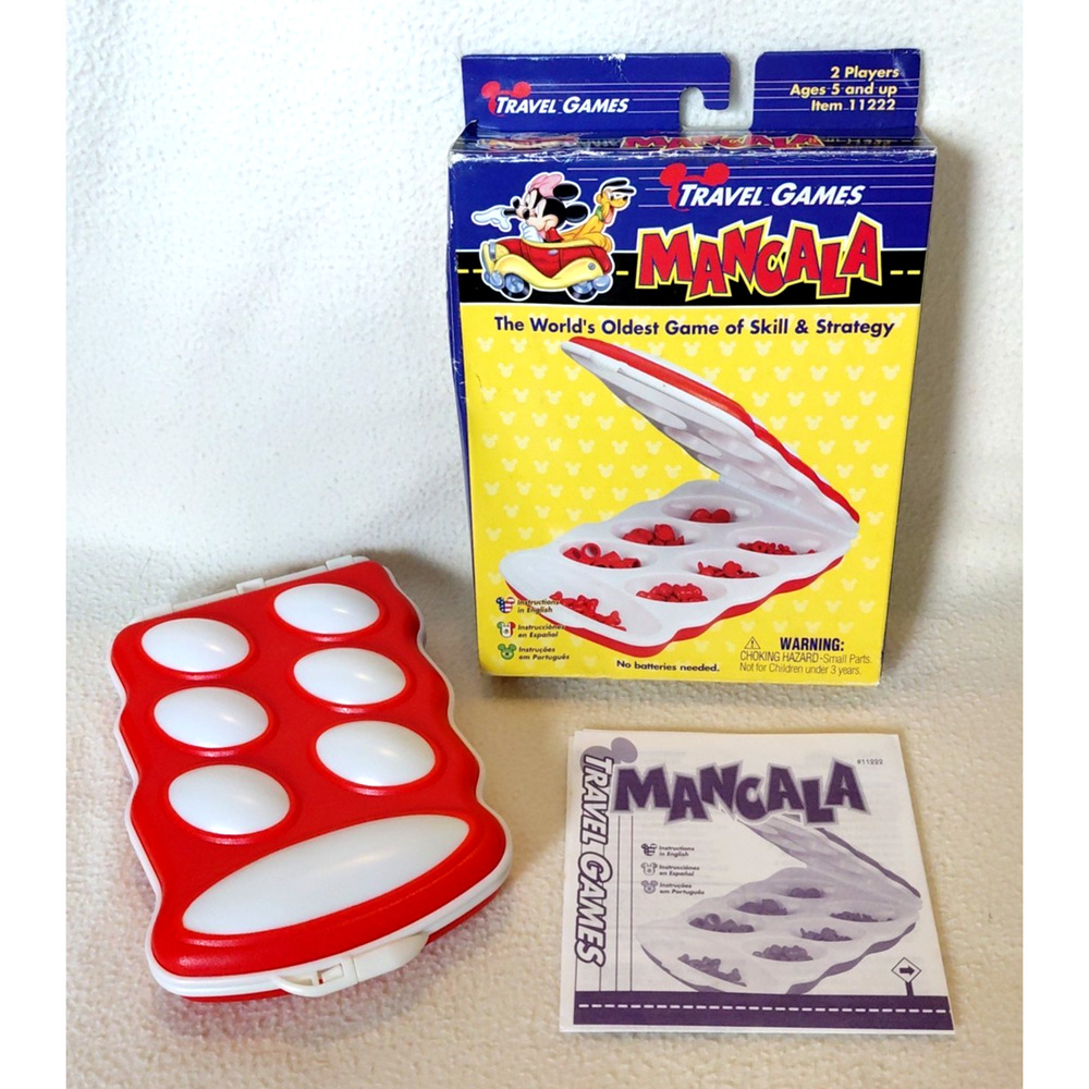 Vintage Walt Disney World Disneyland Travel Games Mancala NIB Complete RARE!